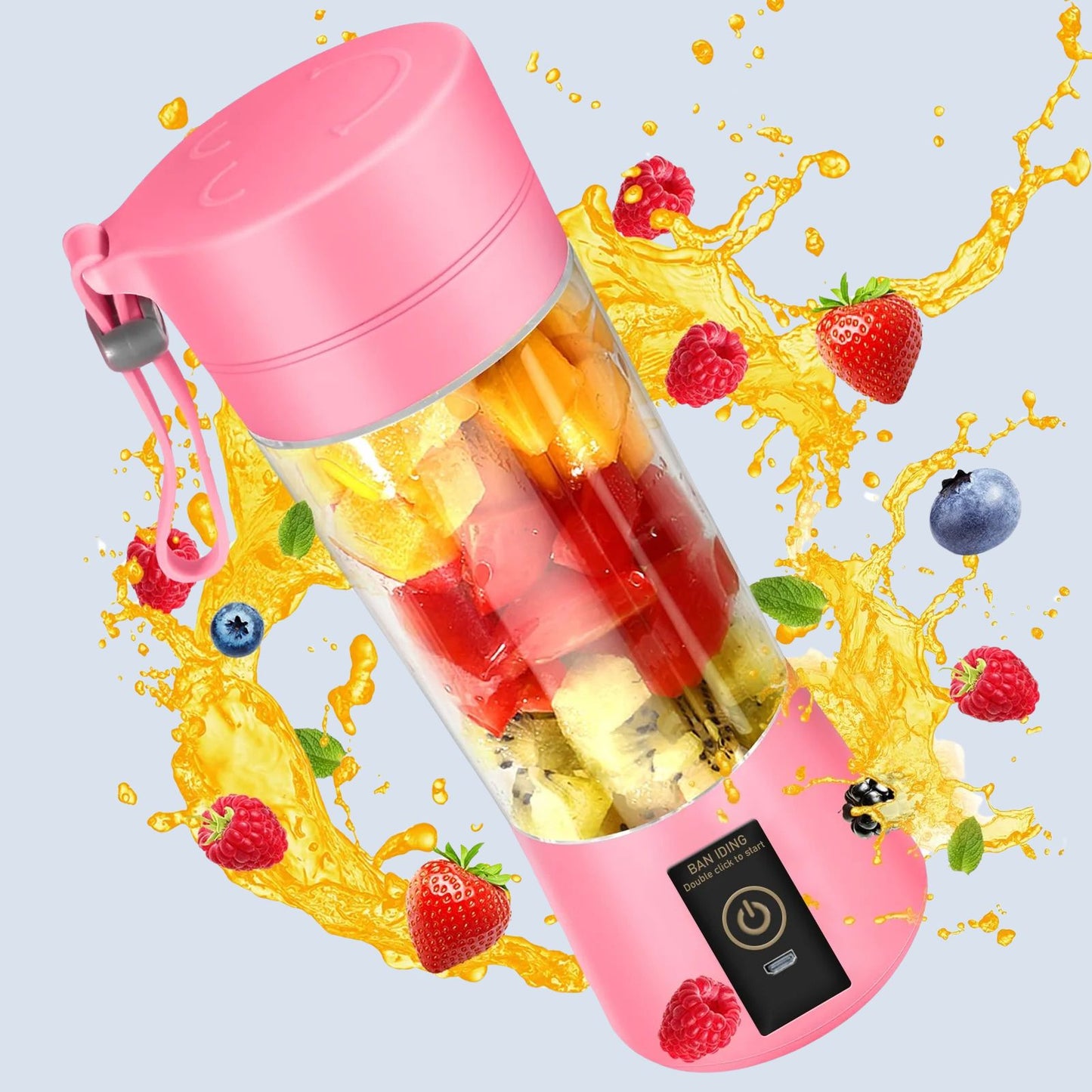 Portable Mini Blender for Shakes and Smoothies Rechargeable USB